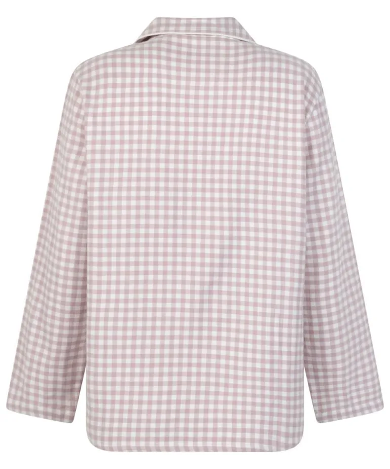 Essentials Flannel Pyjama Top - Purple