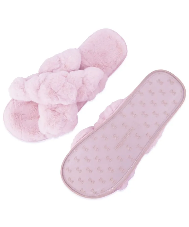 Fake Fur Sliders - Purple