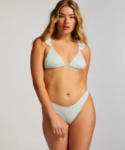 Fiji High-Leg Bikini Bottoms - Blue