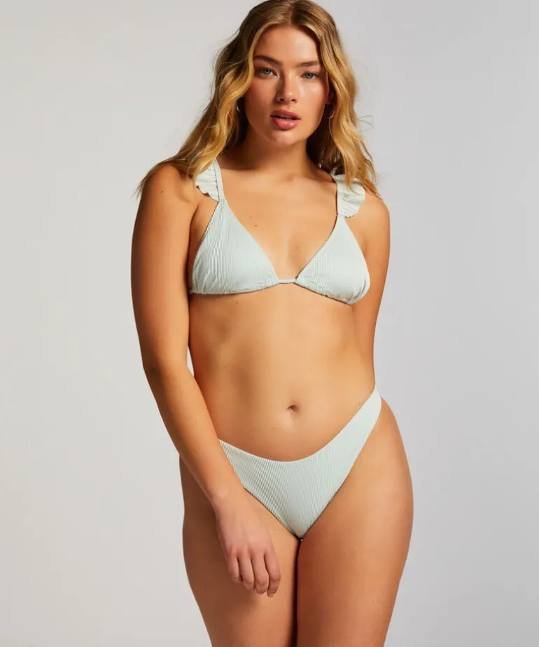 Fiji High-Leg Bikini Bottoms - Blue