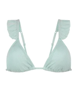 Fiji Triangle Bikini Top - Blue