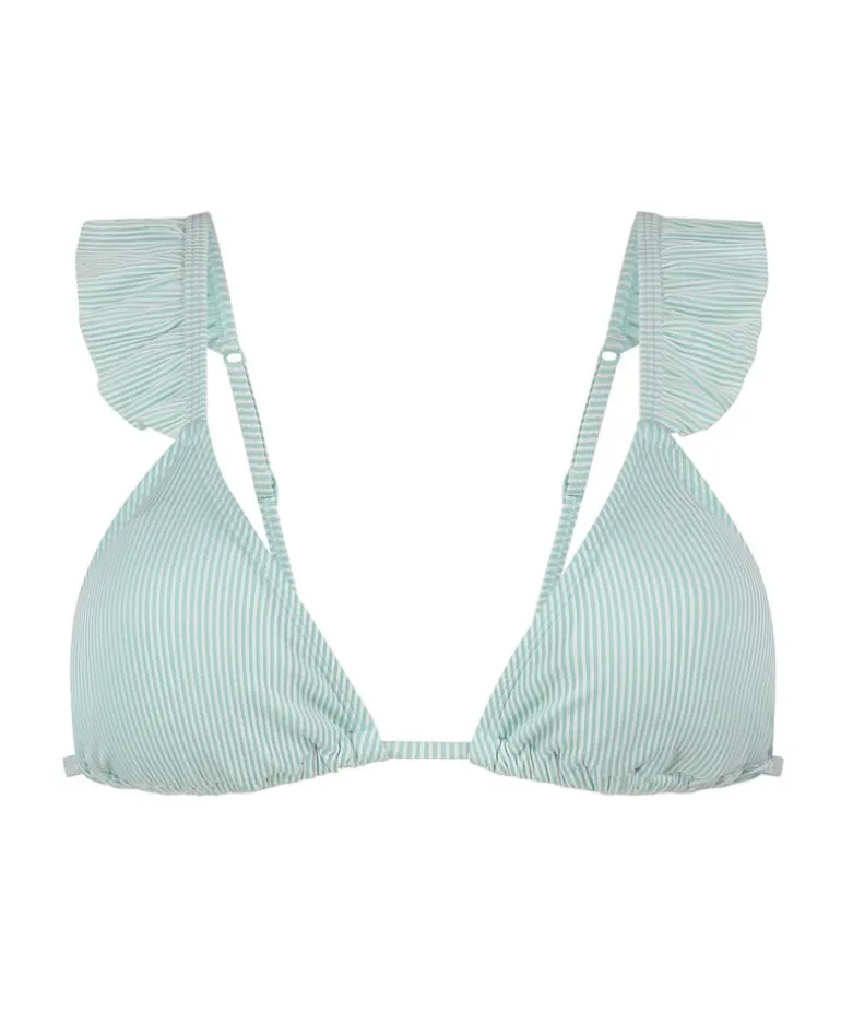 Fiji Triangle Bikini Top - Blue