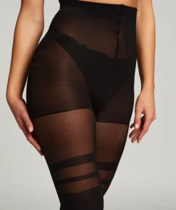 Fishnet Overknee Tights - Black