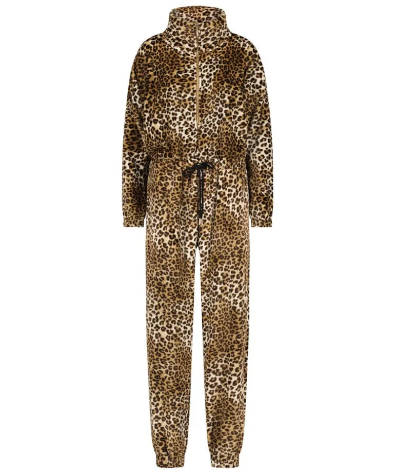 Flannel Fleece Onesie - Beige