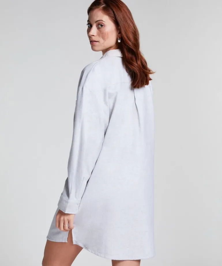 Flannel Nightshirt - Gray