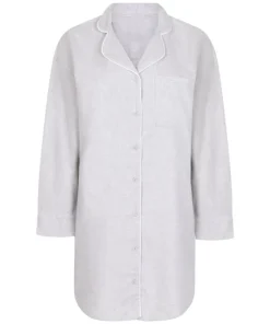 Flannel Nightshirt - Gray