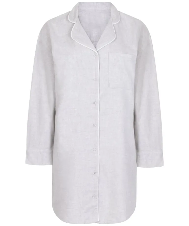 Flannel Nightshirt - Gray