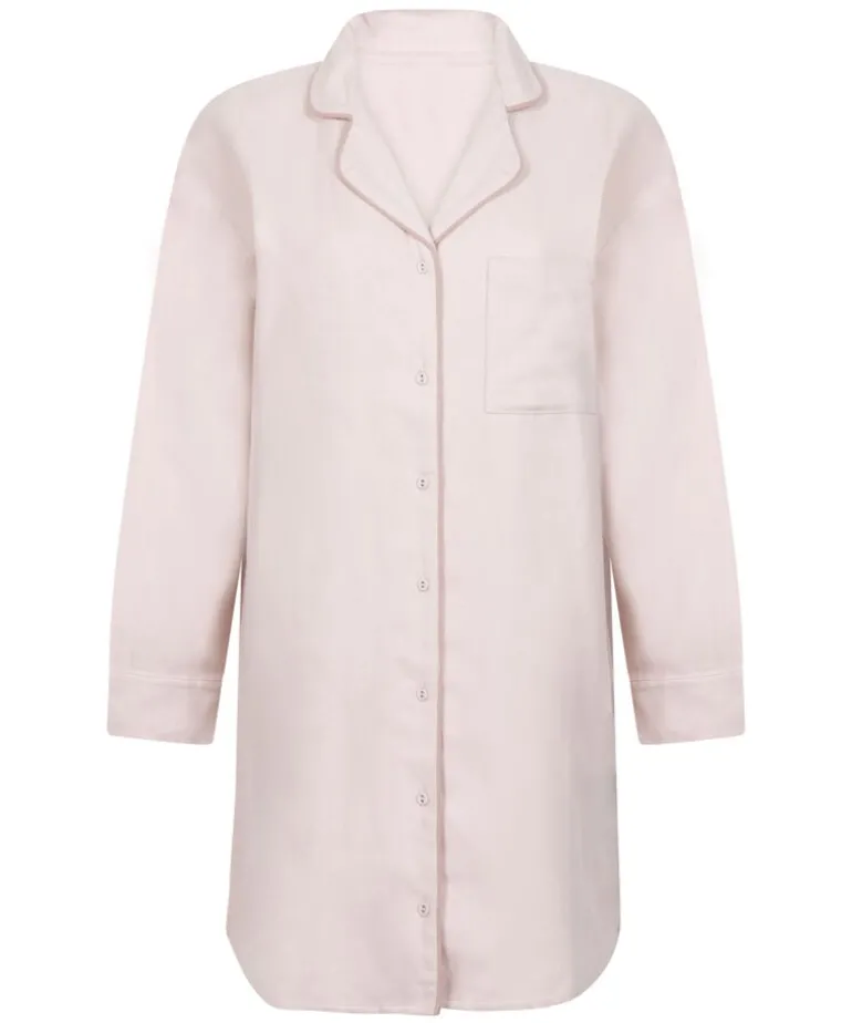 Flannel Nightshirt - Purple