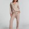 Flannel Pyjama Pants - Beige