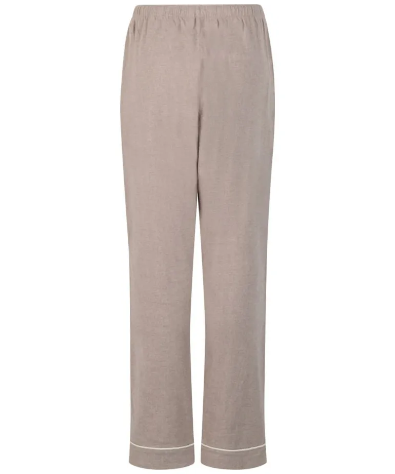 Flannel Pyjama Pants - Beige