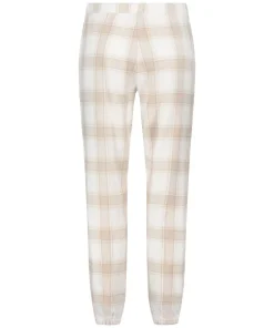 Flannel Pyjama Pants - Beige