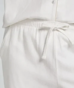 Flannel Pyjama Pants - White