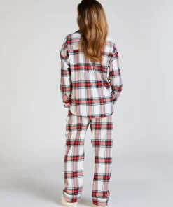 Flannel Pyjama Pants - White