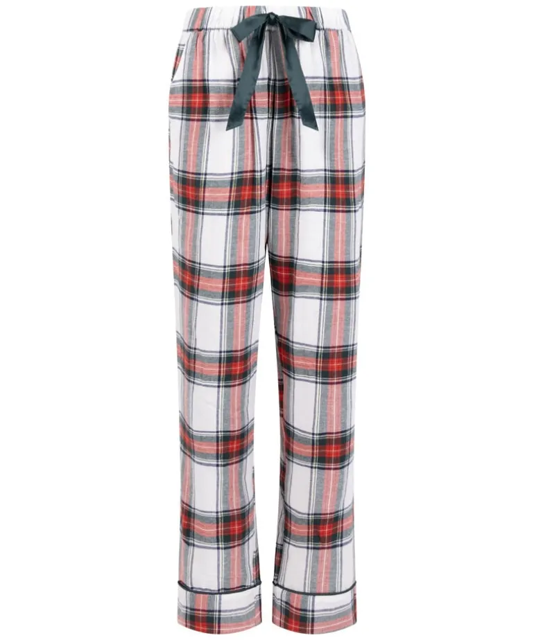Flannel Pyjama Pants - White