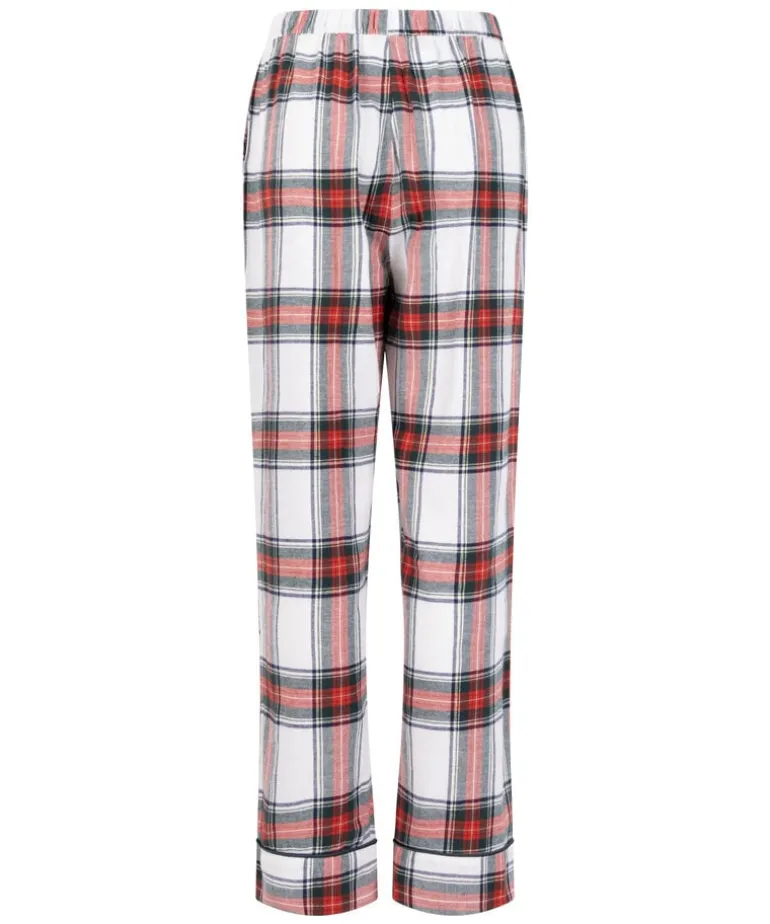 Flannel Pyjama Pants - White