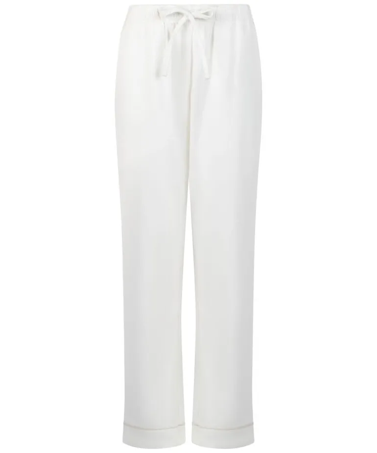 Flannel Pyjama Pants - White