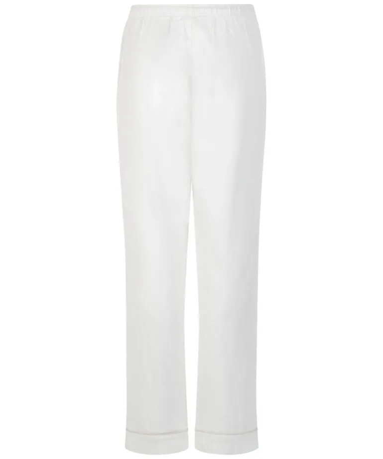 Flannel Pyjama Pants - White