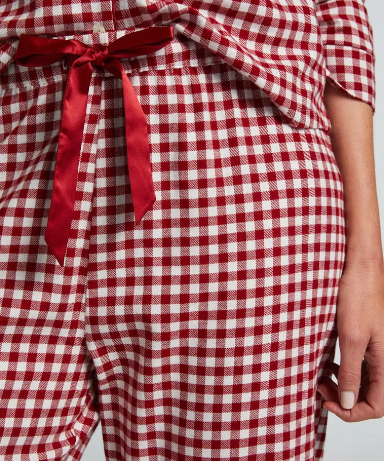 Flannel Pyjama Set - Red