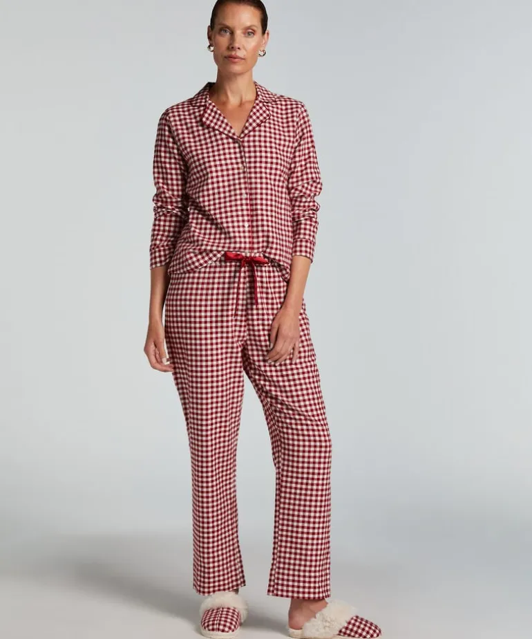 Flannel Pyjama Set - Red