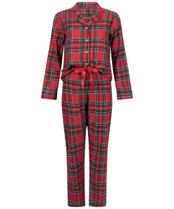 Flannel Pyjama Set - Red