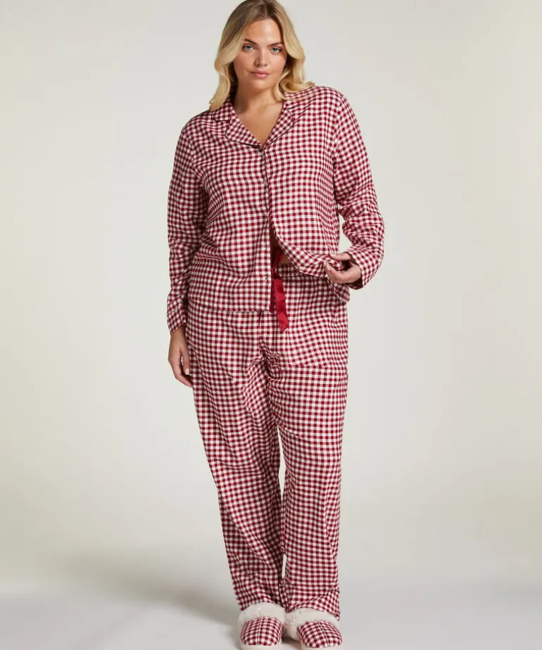 Flannel Pyjama Set - Red