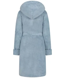 Fleece Bathrobe Short - Blue