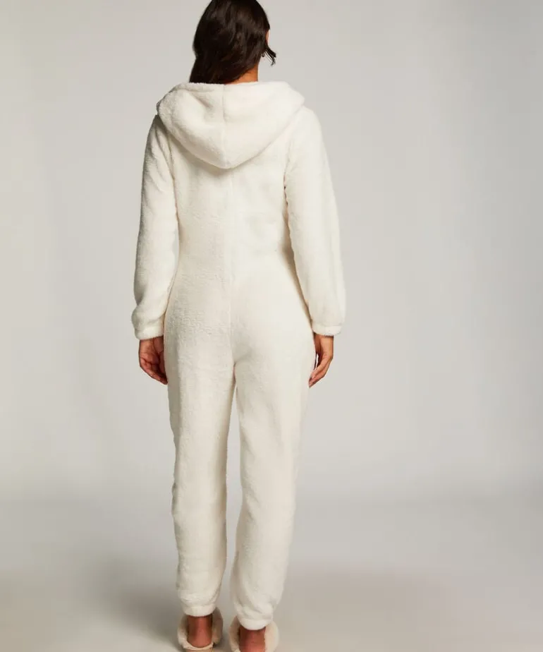 Fleece Onesie - White