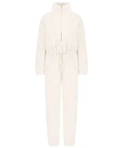 Fleece Onesie - White
