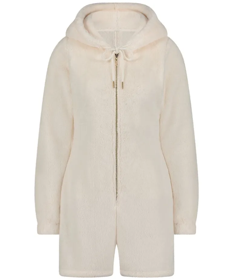 Fleece Onesie - White