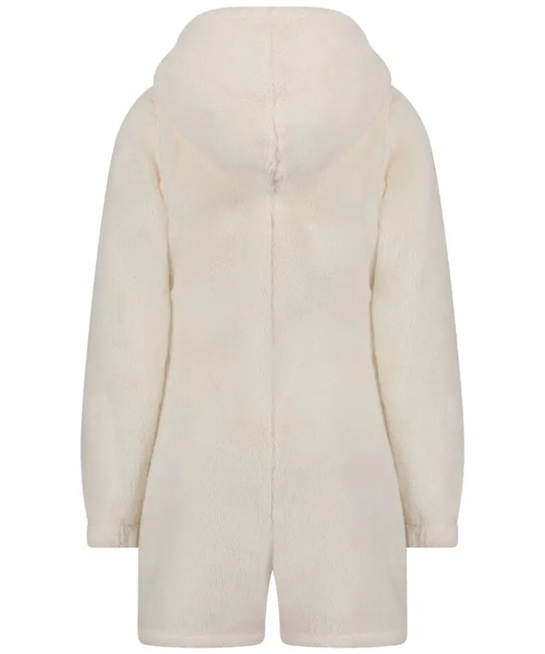 Fleece Onesie - White