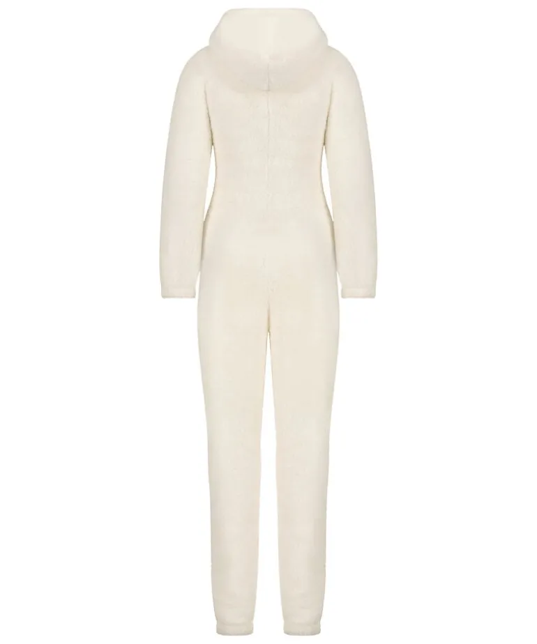 Fleece Onesie - White