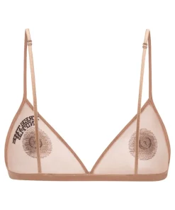 Free The Nipple Bralette - Brown
