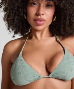 Giselle Triangle Bikini Top - Green