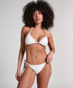 Giselle Triangle Bikini Top - White