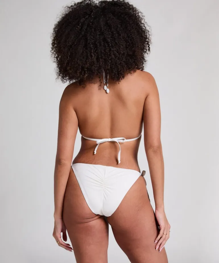 Giselle Triangle Bikini Top - White