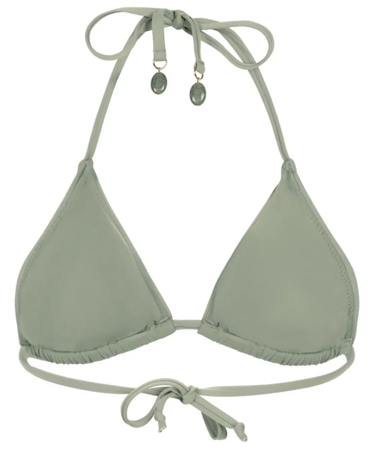 Giselle Triangle Bikini Top - Green
