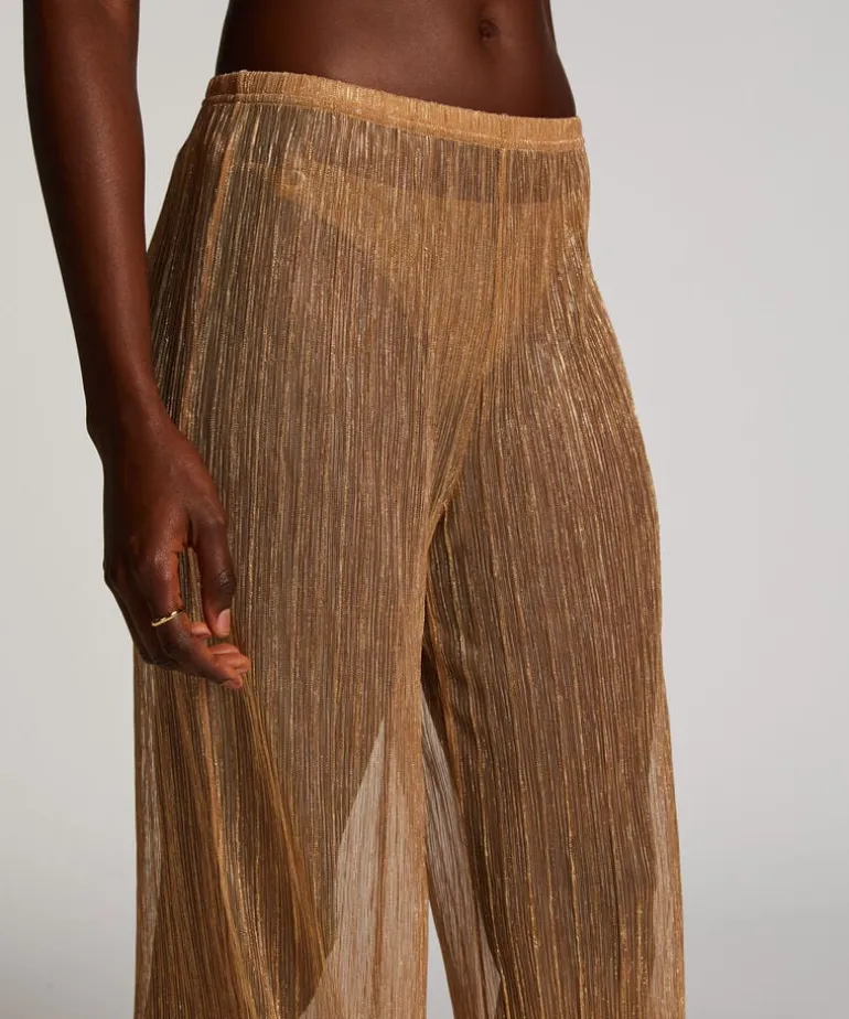 Goldie Shimmer Beach Pants - Yellow