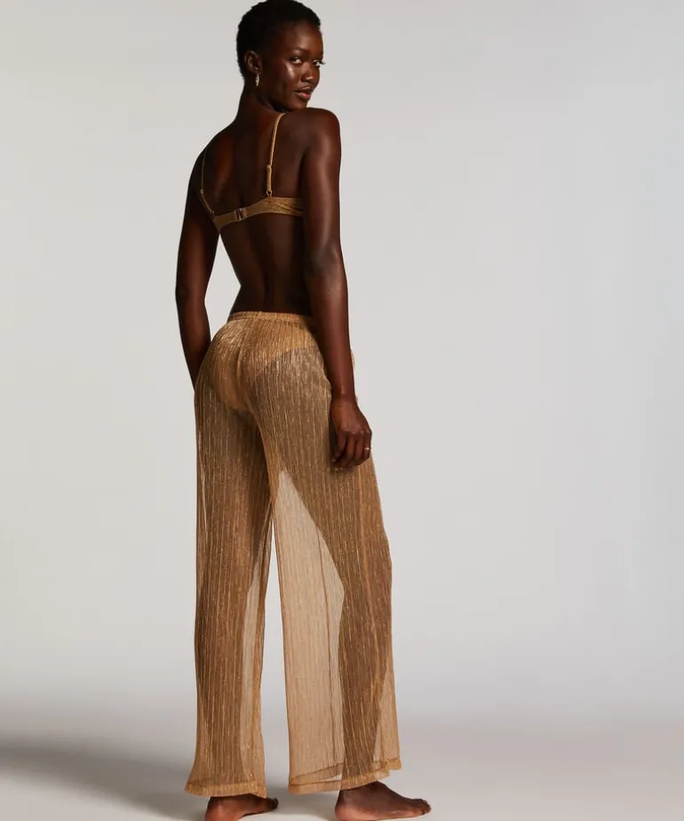 Goldie Shimmer Beach Pants - Yellow