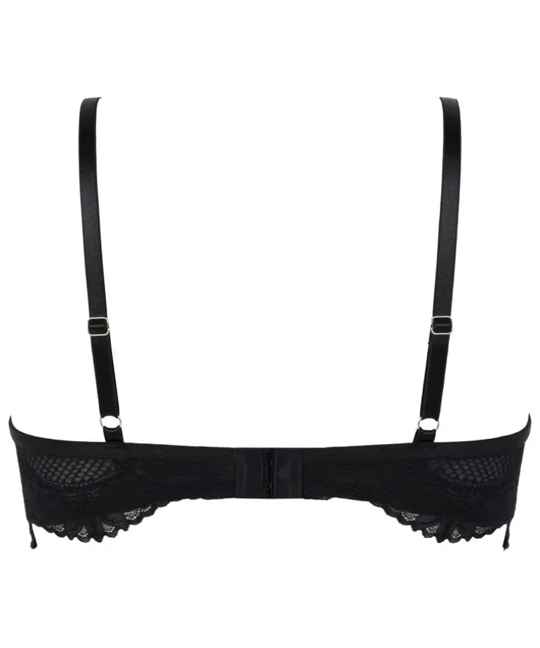 Half-Padded Cup Underwired Bra Belladonna - Black