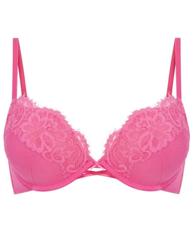 Harmony Padded Underwired Maximizer Bra - Pink