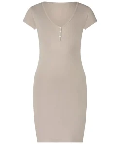 Henley Nightshirt - Beige