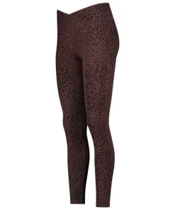 HKMX Crossed High Waisted Leggings - Brown