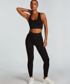 HKMX High waisted seamless sport legging - Black