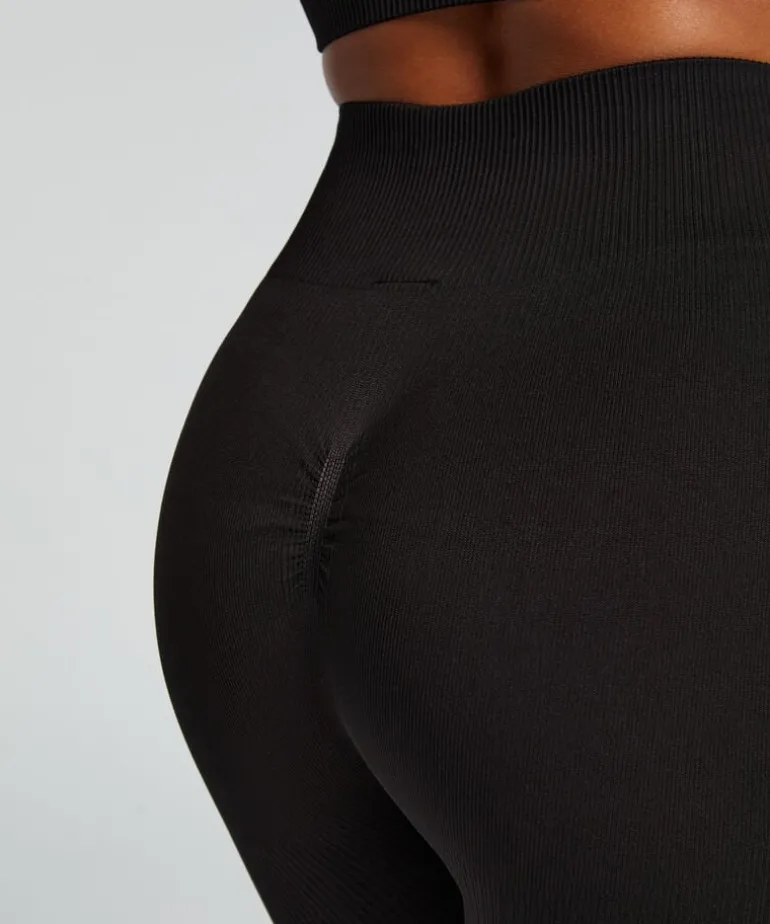 HKMX High waisted seamless sport legging - Black