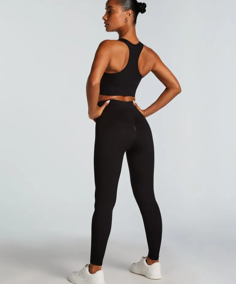 HKMX High waisted seamless sport legging - Black