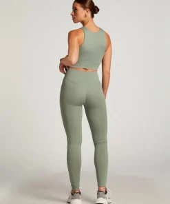 HKMX High waisted seamless sport legging - Green