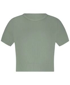 HKMX Seamless Sport Cropped Top - Green