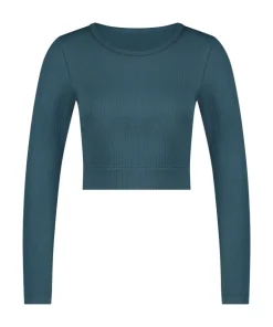 HKMX Seamless Sport Cropped Top - Green