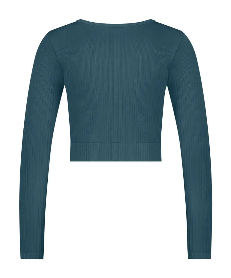 HKMX Seamless Sport Cropped Top - Green