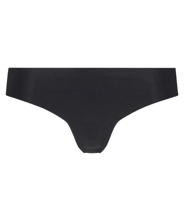 Invisible cotton thong - Black